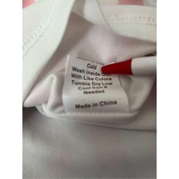 Pink Lily Women's Size Medium Barbiecore One Piece Romper Short Sleeve Skort - Picture 7 of 8